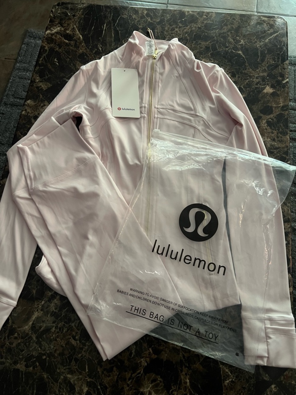 lululemon athletica Light Pink Zip-Up Blazer Jacket